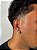 Kit Brinco Masculino Par Argola Cravejada Com 16 Pedras + Brinco Fílip Blue Banhada A Ouro 18K BRI026-BRI188 - Imagem 4