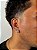 Kit Brinco Masculino Par Argola Cravejada Com 16 Pedras + Brinco Fílip Orbital Banhado A Ouro 18K BRI026-BRI190 - Imagem 3