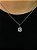 Corrente Grumet 50cm 1,4mm + Pingente Prisma Banhado A Ouro Branco COR005-PIN131 - Imagem 2