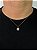 Corrente Veneziana 50cm 1mm + Pingente Prisma Banhado A Ouro 18K COR009-PIN129 - Imagem 1
