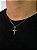Corrente Veneziana 50cm 1mm + Pingente Cruz Linear Banhado A Ouro 18K COR009-PIN130 - Imagem 4