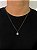 Corrente 3 por 1 - 60cm 1,4mm + Pingente Prisma Banhada a Ouro 18k COR020-PIN129 - Imagem 1
