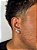 Kit Brinco Fílip Imperial + Brinco Masculino Par Redondo Cravejado Fílip 1 (7mm) Banhado A Ouro Branco BRI192-BRI152 - Imagem 2