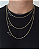 Kit Corrente Cordão Baiano 1,6mm + Pulseira Cordão Baiano 2mm Banhado A Ouro 18K - Imagem 2