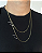 Kit Corrente Elo Alongado + Pulseira Elo Alongado 2mm Banhado A Ouro 18K - Imagem 2