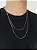 Kit Corrente Elo Alongado + Pulseira Elo Alongado 2mm Banhado A Ouro 18K - Imagem 4