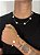 Kit Corrente Trevo Branca 55cm + Pulseira Trevo Branca Banhado A Ouro 18K - Imagem 1