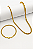 Kit Corrente Grumet Dupla + Pulseira Grumet Dupla 3mm Banhado A Ouro 18K - Imagem 1