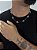 Kit Corrente Trevo Marrom 55cm + Pulseira Trevo Marrom Banhado A Ouro Branco - Imagem 1