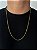 Corrente Elo Cadeado 70cm 4mm Fecho Tradicional Banhada A Ouro 18k COR085 - Imagem 1