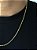Corrente Elo Cadeado 60cm 4mm Fecho Tradicional Banhada A Ouro 18k COR082 - Imagem 2