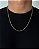 Corrente Elo Cadeado 60cm 4mm Fecho Tradicional Banhada A Ouro 18k COR082 - Imagem 1