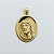 Pingente Oval Face Cristo (25x33mm) Banhado A Ouro 18k PIN133 - Imagem 1