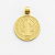 Pingente São Bento Liso (20mm) Banhado A Ouro 18k PIN135 - Imagem 1