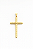 Pingente Cruz Tronco (22x39mm) Banhado A Ouro 18k PIN139 - Imagem 1