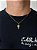 Corrente 3 por 1 - 50cm 1,4mm + Pingente Cruz Com Rosto De Cristo Vazado (16x26mm) Banhado A Ouro 18k COR057-PIN137 - Imagem 1