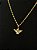 Corrente Elo Cadeado 60cm 4mm + Pingente Anjo (24x17mm) Banhado A Ouro 18k COR082-PIN141 - Imagem 2