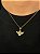 Corrente Grumet 50cm 1,4mm + Pingente Anjo (24x17mm) Banhado A Ouro 18k COR014-PIN141 - Imagem 2