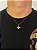 Corrente Grumet 50cm 1,4mm + Pingente Anjo (24x17mm) Banhado A Ouro 18k COR014-PIN141 - Imagem 1