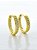 Brinco Argola Cravejada Interna Banhado a Ouro 18k BRI201 - Imagem 1