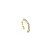Piercing Fake 1 Fileira Cravejado Banhado a Ouro 18k PIER013 - Imagem 1