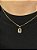 Corrente Veneziana 50cm 1mm + Pingente Nossa Senhora Plaquinha Cravejada Banhado a Ouro 18k COR009-PIN143 - Imagem 2