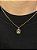 Corrente Grumet 50cm 1,4mm + Pingente Nossa Senhora Plaquinha Cravejada Banhado a Ouro 18k COR014-PIN143 - Imagem 2