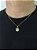 Corrente Grumet 50cm 1,4mm + Pingente Trevo da Sorte Cravejado Banhado a Ouro 18k COR014-PIN145 - Imagem 3