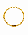 Pulseira Elo Cadeado 4mm Fecho Bomba Banhada A Ouro 18K PUL065 - Imagem 1