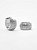 Brinco Masculino Par Argola Cravejada Com 26 Pedras (14,5X6,8mm) Banhada A Ouro Branco BRI023 - Imagem 8