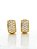 Brinco Masculino Par Argola Cravejada Com 16 Pedras (13,3X7,7mm) Banhada A Ouro 18K BRI026 - Imagem 4