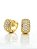 Brinco Masculino Par Argola Cravejada Com 16 Pedras (13,3X7,7mm) Banhada A Ouro 18K BRI026 - Imagem 9