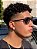 Brinco Masculino Par Argola Cravejada Com 16 Pedras (13,3X7,7mm) Banhada A Ouro 18K BRI026 - Imagem 7