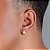 Brinco Masculino Par Argola Cravejada Com 32 Pedras G (14X6,4mm) Banhada A Ouro 18K BRI021 - Imagem 2