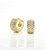 Brinco Masculino Par Argola Cravejada Com 32 Pedras G (14X6,4mm) Banhada A Ouro 18K BRI021 - Imagem 5