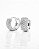 Brinco Masculino Par Argola Cravejada Com 32 Pedras G (14X6,4mm) Banhada A Ouro Branco BRI005 - Imagem 6