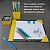 Kit Risque A4, Mouse Pad e e Porta Canetas e Clips - Amarelo e Preto - Imagem 2