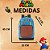Super Mario - Mochila Escolar Grande com Bolso Frontal Azul - Imagem 3