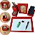Kit A4 - 5 Pçs Organizador Mesa - Vermelho - Imagem 1