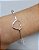 Bracelete coração prata 925 - Imagem 1