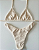 Biquíni Brisa Alta Top Triângulo Off White - Imagem 1