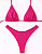 Biquíni Joatinga Top Cortininha Rosa Neon - Imagem 1