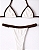 Biquíni Leblon Fita Top Cortininha Off White Duo - Imagem 1