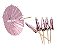 guarda-chuva decorativo rosa - Imagem 1