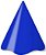 Chapéu de Aniversário Azul Escuro 08 unid - Imagem 1