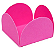 Forminha caixeta rosa neon 50 unid - Imagem 1
