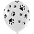 Balão látex patinhas 11 polegadas c/ 25 unidades - Imagem 1