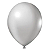 Balão Látex n8 Metalizado Prata c/ 50 unidades - Imagem 1