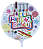 Balão metalizado redondo 18 polegadas - Happy Birthday Arte - Imagem 1