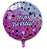 Balão metalizado redondo 18 polegadas - Happy Birthday Discoteca - Imagem 1